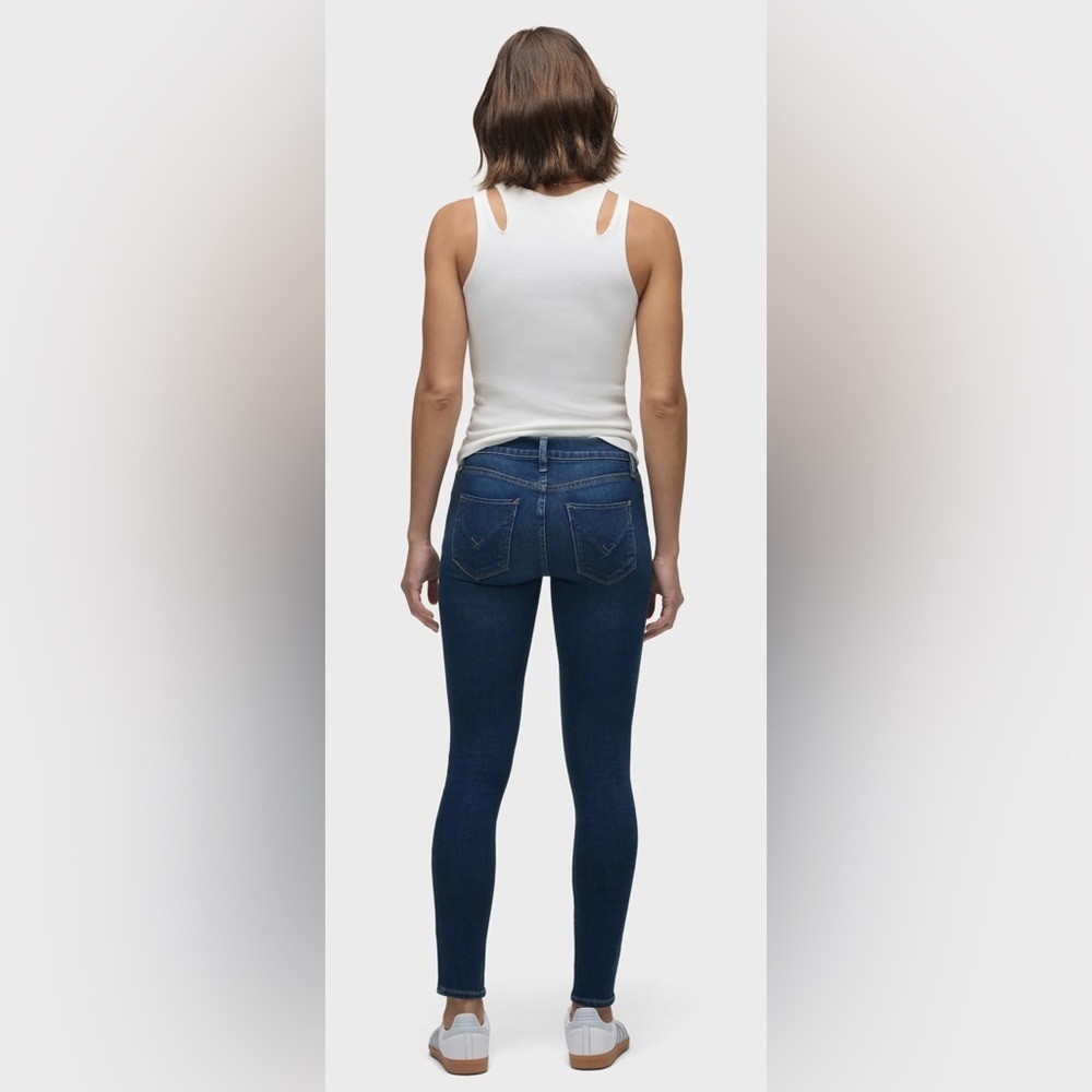 HUDSON Niko Mid-rise Super Skinny Ankle Jean in Obsess (dark wash) Size 28